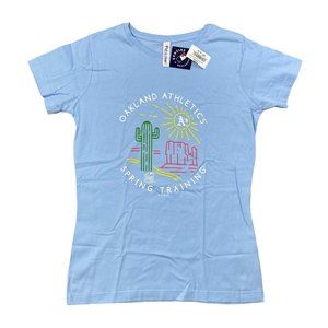 Oakland Athletics Soft As‎ A Grape T Shirt Womens M Spring Training Circle Scene